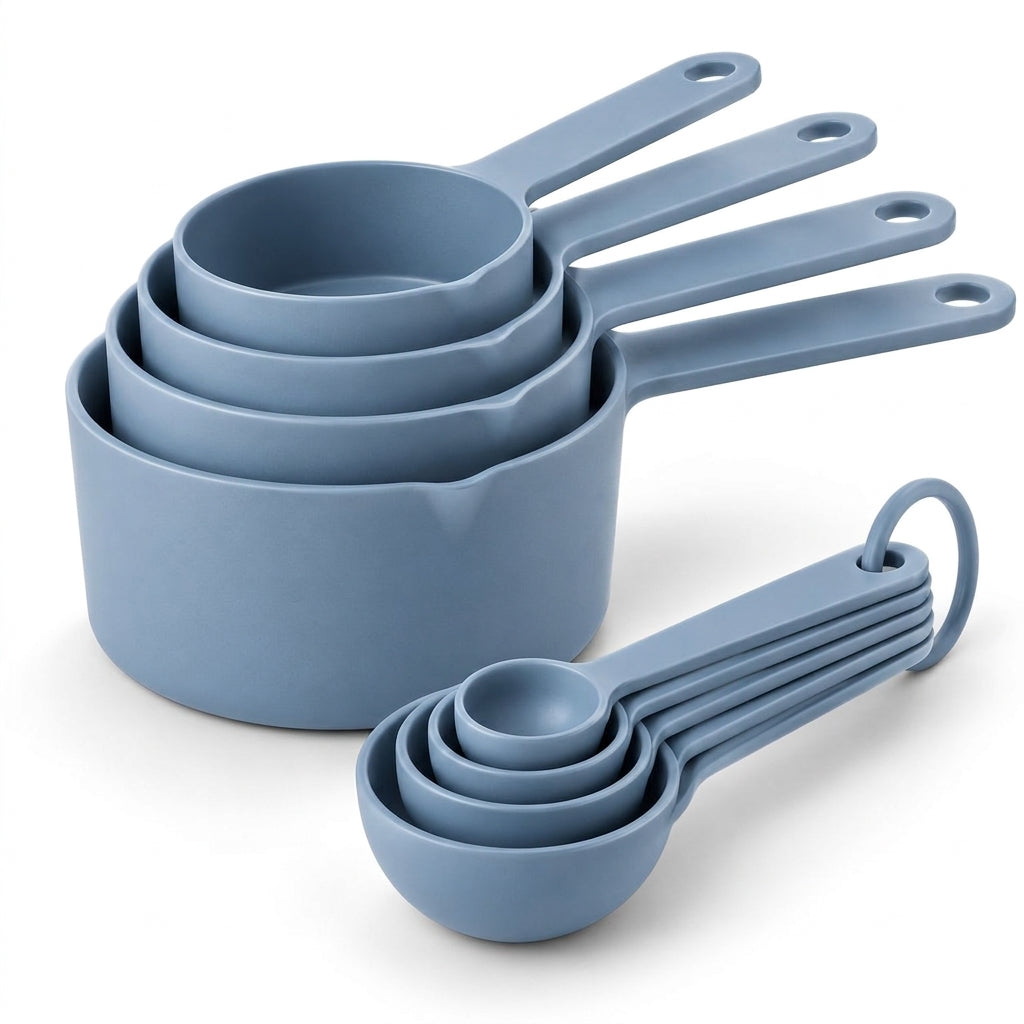 Dusty Blue Measuring Cups and Spoons Set